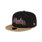 Just Caps Black Crown Atlanta Braves 59FIFTY Fitted