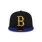 Just Caps Black Crown Brooklyn Dodgers 59FIFTY Fitted