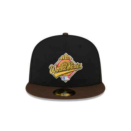 Just Caps Black Crown New York Yankees 59FIFTY Fitted Hat