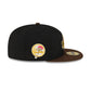 Just Caps Black Crown New York Yankees 59FIFTY Fitted Hat