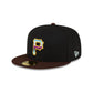 Just Caps Black Crown Pittsburgh Pirates 59FIFTY Fitted Hat