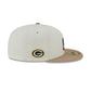 Just Caps Camel Visor Green Bay Packers 59FIFTY Fitted