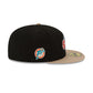 Just Caps Camel Visor Miami Dolphins 59FIFTY Fitted Hat
