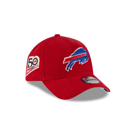 Buffalo Bills Red Corduroy 9FORTY A-Frame Snapback Hat - New Era Cap
