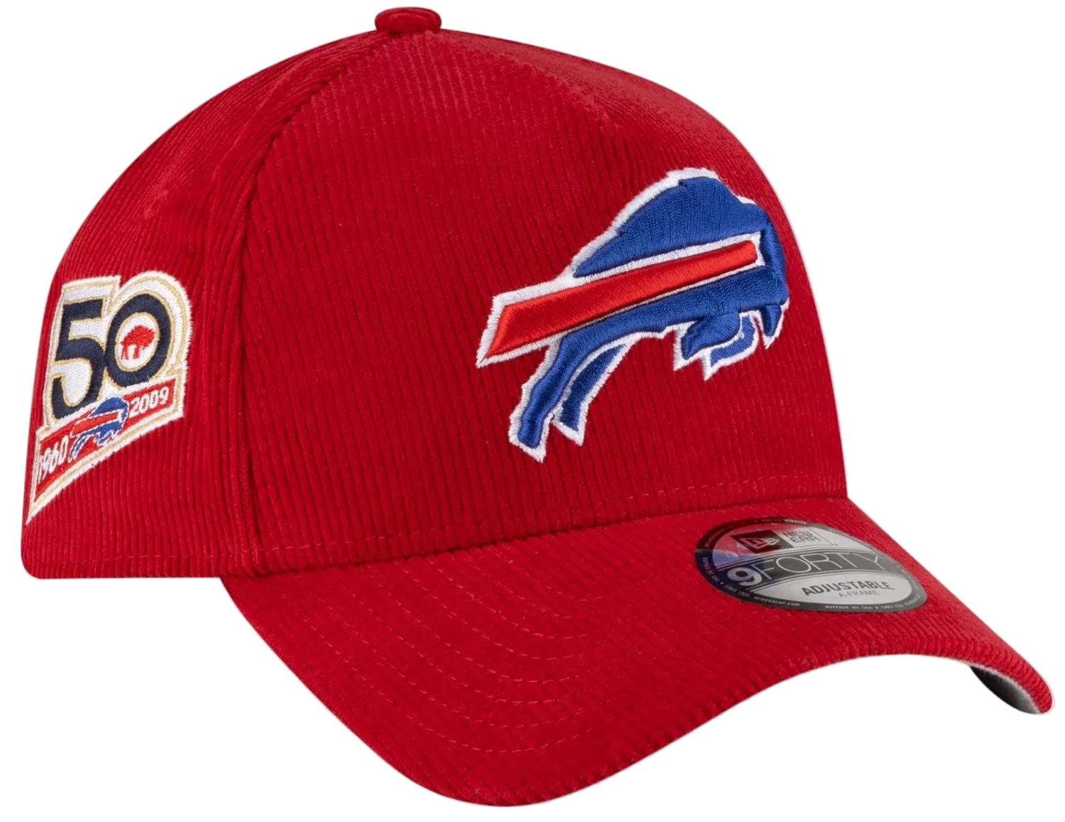 Buffalo Bills Red Corduroy 9FORTY A-Frame Snapback Hat