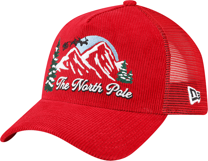 Holiday Essentials North Pole 9FORTY A-Frame Trucker Hat
