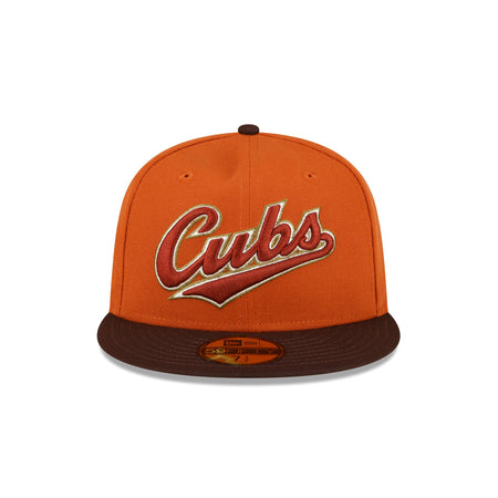 Just Caps Rust Orange Chicago Cubs 59FIFTY Fitted Hat