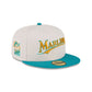 Just Caps Cadet Blue Miami Marlins 59FIFTY Fitted Hat