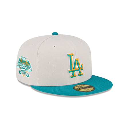 Just Caps Cadet Blue Los Angeles Dodgers 59FIFTY Fitted Hat