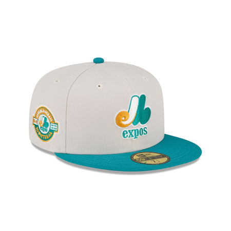 Just Caps Cadet Blue Montreal Expos 59FIFTY Fitted Hat