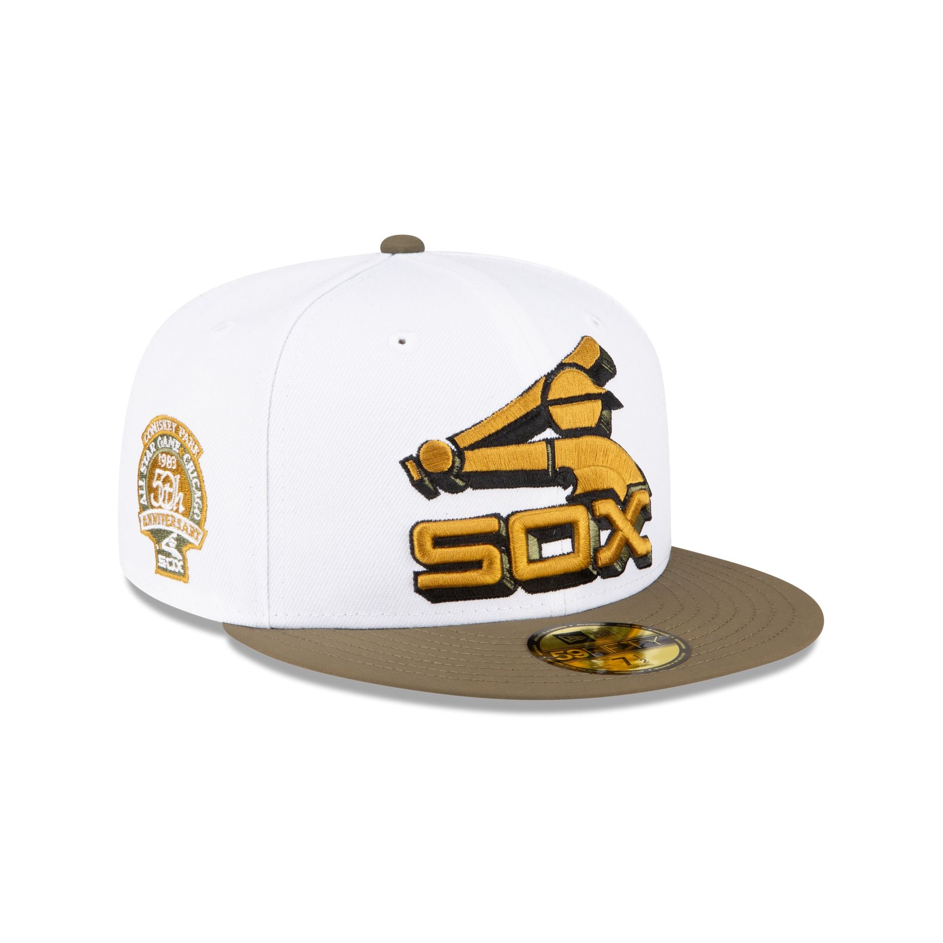  New Era 59Fifty Hat Chicago White Sox Basic Baseball Black Cap  11591167 (7 5/8) : Sports & Outdoors