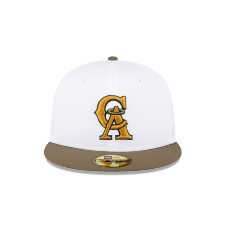 Just Caps Forest Green Los Angeles Angels 59FIFTY Fitted Hat