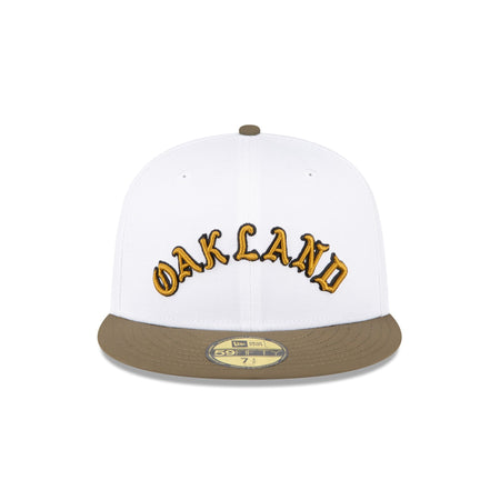 Just Caps Forest Green Oakland Athletics 59FIFTY Fitted Hat