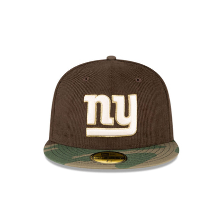 Just Caps Brown Camo New York Giants 59FIFTY Fitted Hat