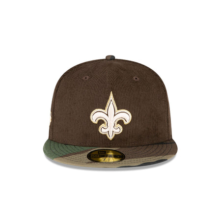 Just Caps Brown Camo New Orleans Saints 59FIFTY Fitted Hat