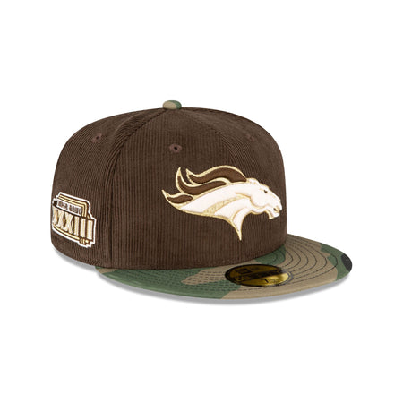 Just Caps Brown Camo Denver Broncos 59FIFTY Fitted Hat