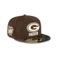 Just Caps Brown Camo Green Bay Packers 59FIFTY Fitted Hat