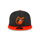 Just Caps Heathered Crown Baltimore Orioles 59FIFTY Fitted Hat