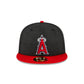 Just Caps Heathered Crown Los Angeles Angels 59FIFTY Fitted Hat