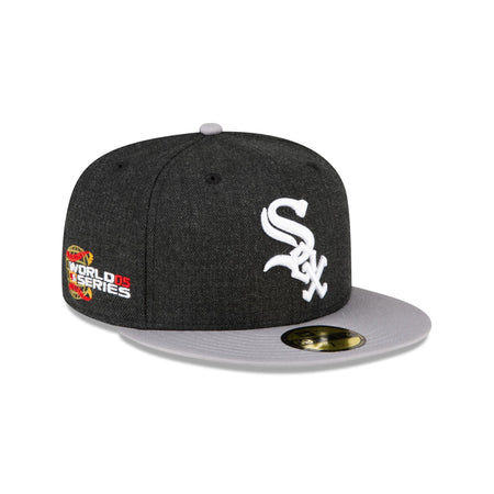 Just Caps Heathered Crown Chicago White Sox 59FIFTY Fitted Hat