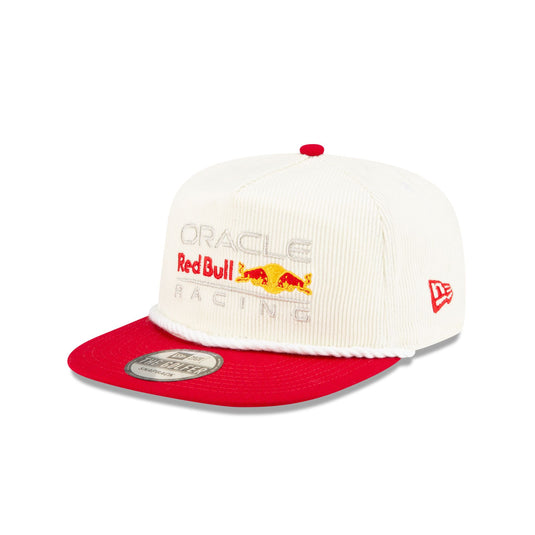Oracle Red Bull Racing Essential White Corduroy Golfer Hat - New Era Cap