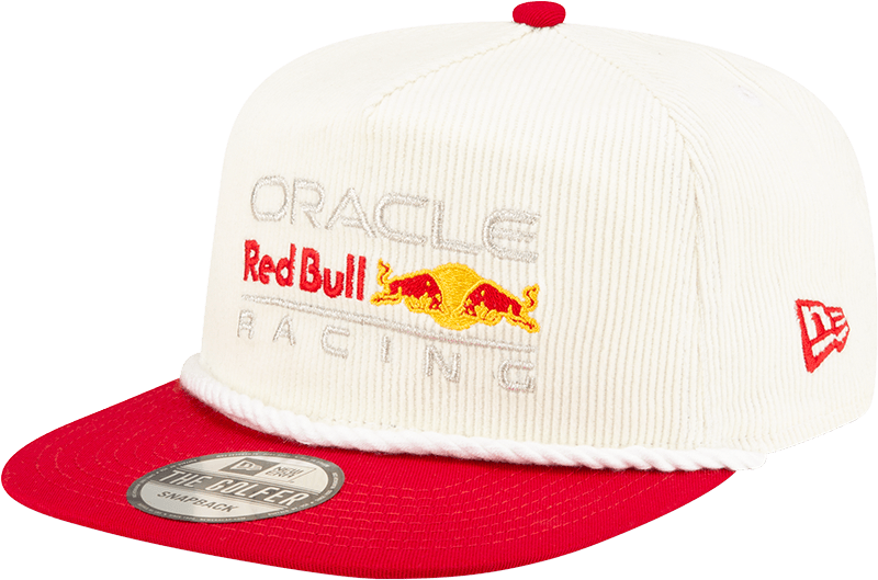Oracle Red Bull Racing Essential White Corduroy Golfer Hat