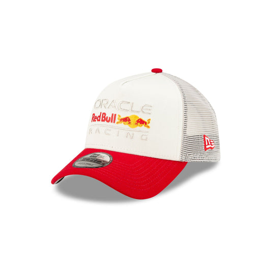 Oracle Red Bull Racing Essential White 9FORTY A-Frame Trucker Hat - New Era Cap