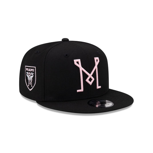 Inter Miami Basic Black 9FIFTY Snapback Hat - New Era Cap