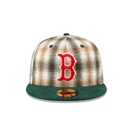 Just Caps Plaid Boston Red Sox 59FIFTY Fitted Hat