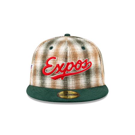 Just Caps Plaid Montreal Expos 59FIFTY Fitted Hat