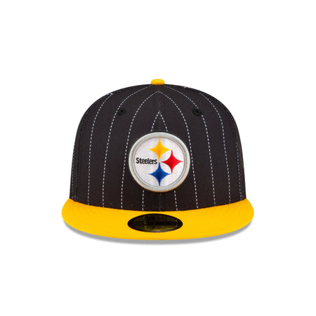 Just Caps Pinstripe Pittsburgh Steelers 59FIFTY Fitted Hat