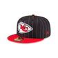 Just Caps Pinstripe Kansas City Chiefs 59FIFTY Fitted Hat