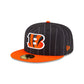 Just Caps Pinstripe Cincinnati Bengals 59FIFTY Fitted Hat