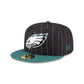 Just Caps Pinstripe Philadelphia Eagles 59FIFTY Fitted Hat
