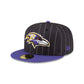 Just Caps Pinstripe Baltimore Ravens 59FIFTY Fitted Hat