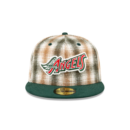 Just Caps Plaid Los Angeles Angels 59FIFTY Fitted Hat