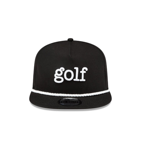 New Era Golf Black Golfer Hat