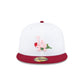 Just Caps Rose Flower Los Angeles Dodgers 59FIFTY Fitted Hat