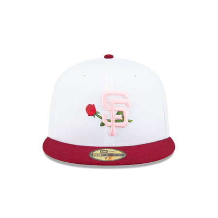 Just Caps Rose Flower San Francisco Giants 59FIFTY Fitted Hat