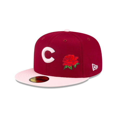Just Caps Rose Flower Chicago Cubs 59FIFTY Fitted Hat