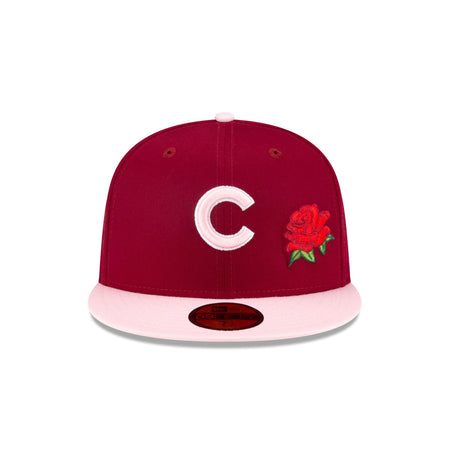 Just Caps Rose Flower Chicago Cubs 59FIFTY Fitted Hat