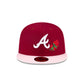 Just Caps Rose Flower Atlanta Braves 59FIFTY Fitted