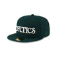 Just Caps Dark Green Wool Boston Celtics 59FIFTY Fitted Hat