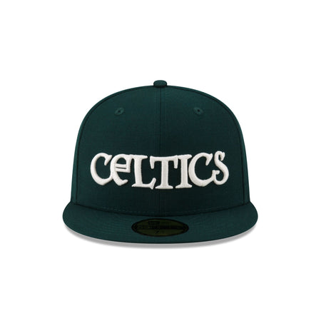 Just Caps Dark Green Wool Boston Celtics 59FIFTY Fitted