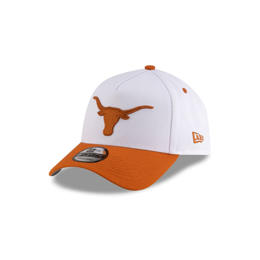 Texas Longhorns White 9FORTY A-Frame Snapback Hat - New Era Cap