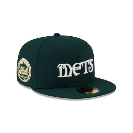 Just Caps Dark Green Wool New York Mets 59FIFTY Fitted Hat