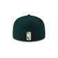 Just Caps Dark Green Wool Brooklyn Nets 59FIFTY Fitted Hat
