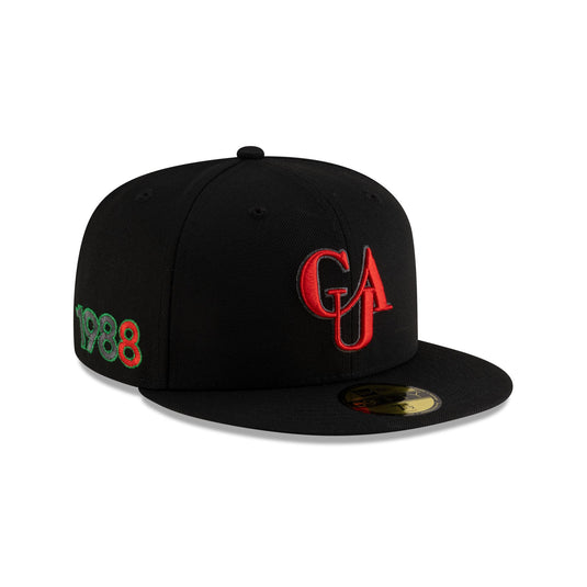 Clark Atlanta Panthers Black 59FIFTY Fitted Hat - New Era Cap