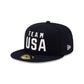 Team USA Skateboard Navy 59FIFTY Fitted Hat