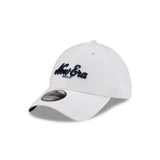 New Era Golf Script White 39THIRTY Stretch Fit Hat - New Era Cap